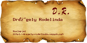 Drégely Rodelinda névjegykártya